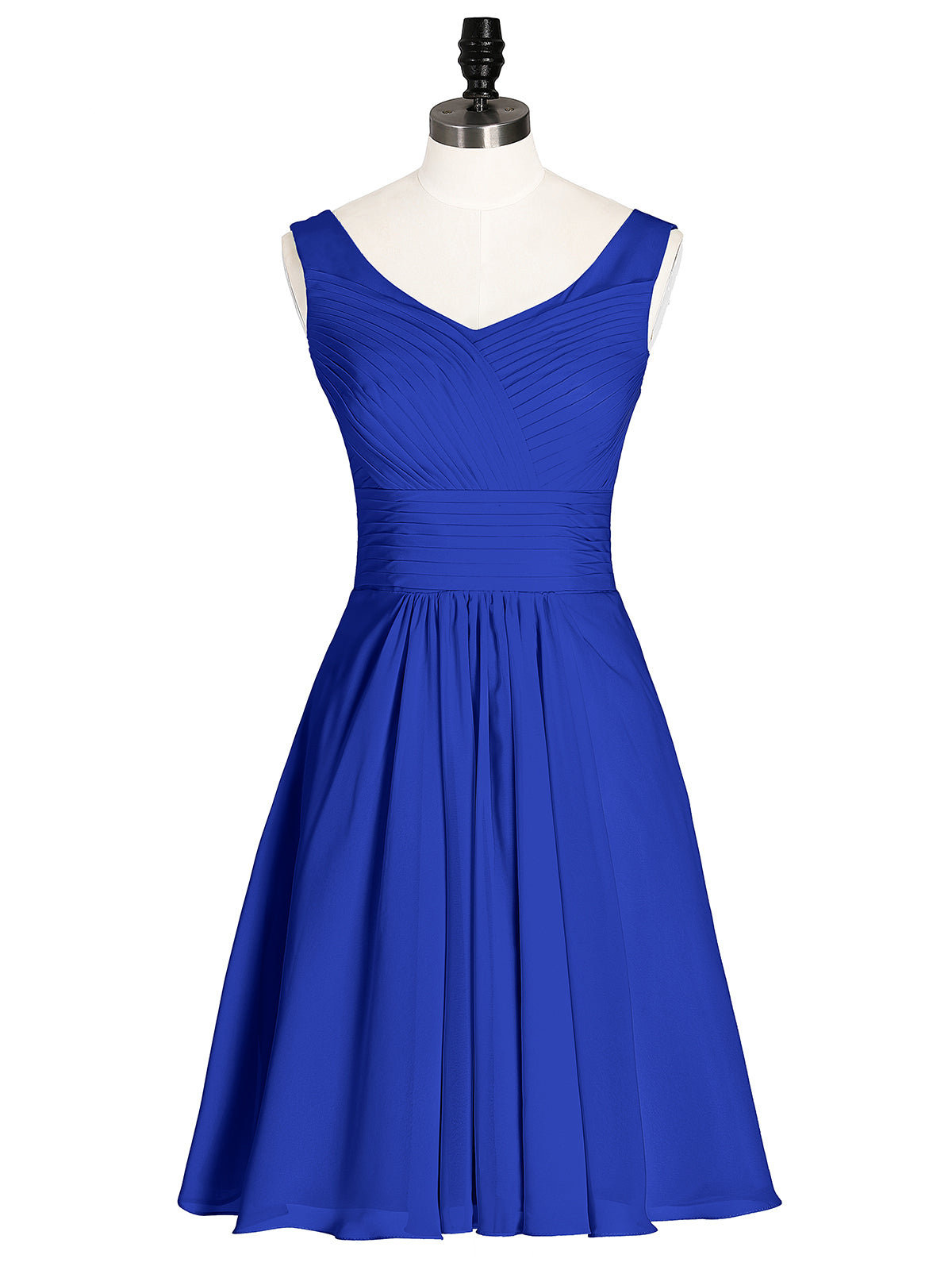 Royal blue chiffon bridesmaid dress sale