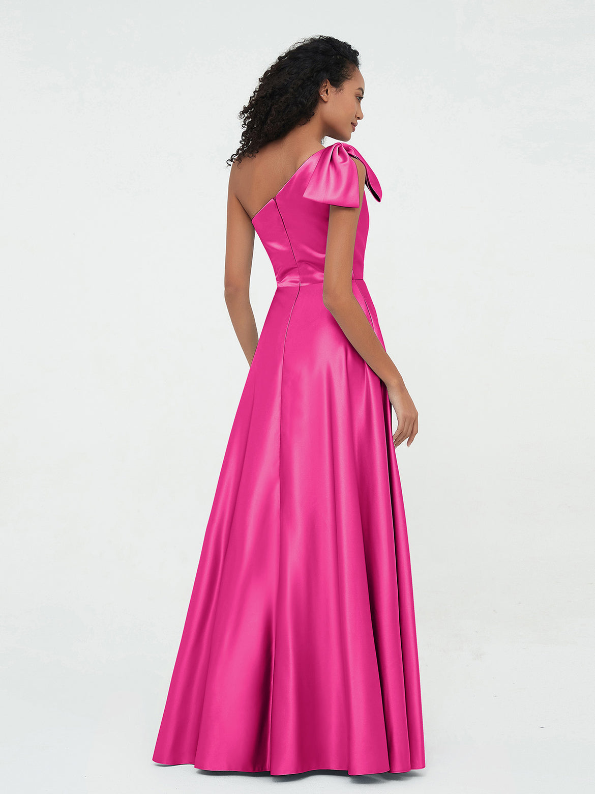 fuchsia bridesmaid dresses uk Fuchsia Bridesmaid Dresses Long Spaghetti Straps Pleats Criss-Cross St