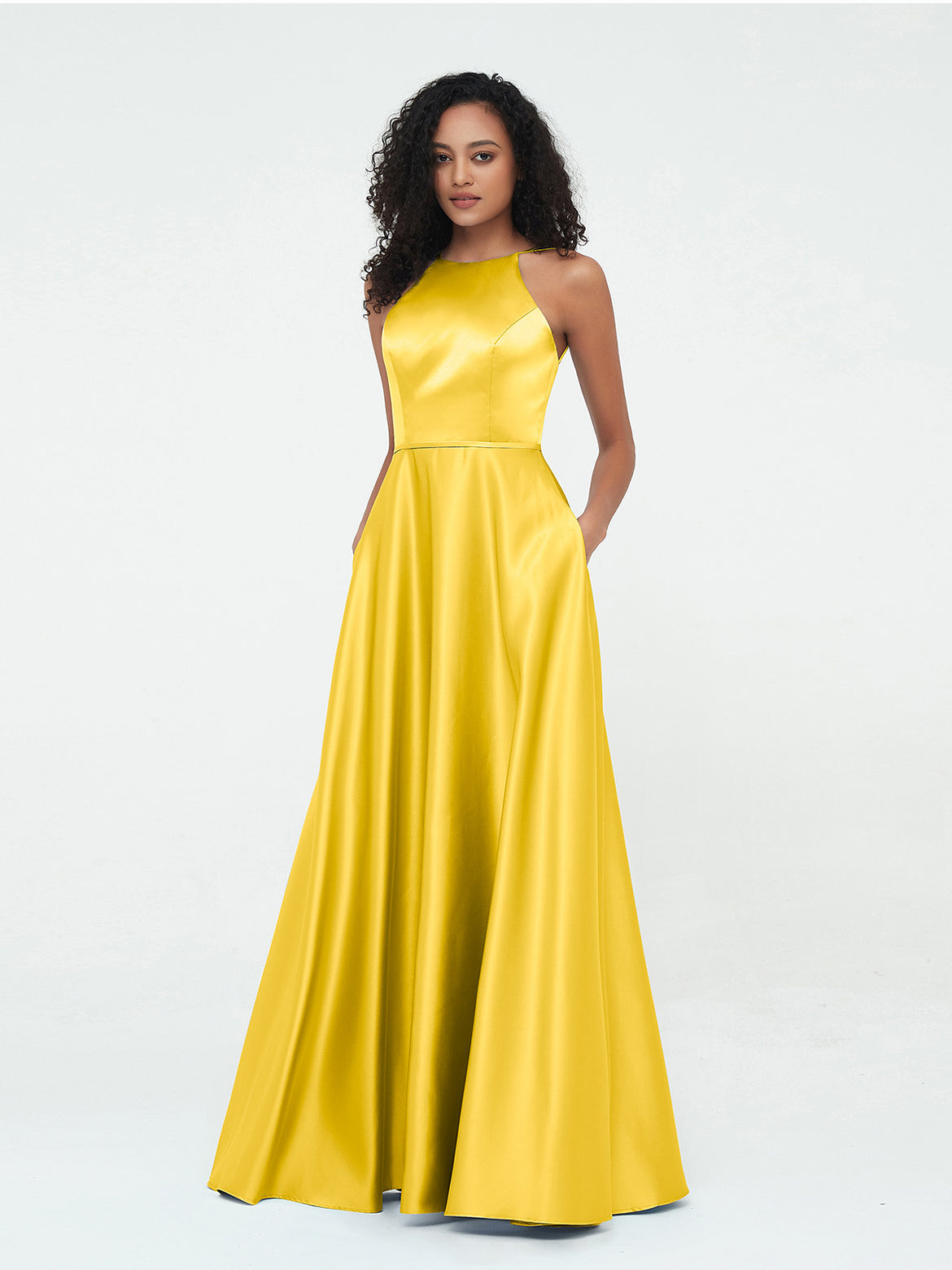 rust rose bridesmaid dresses Never Worn Studio Levana Marigold Wedding Dress main image 1