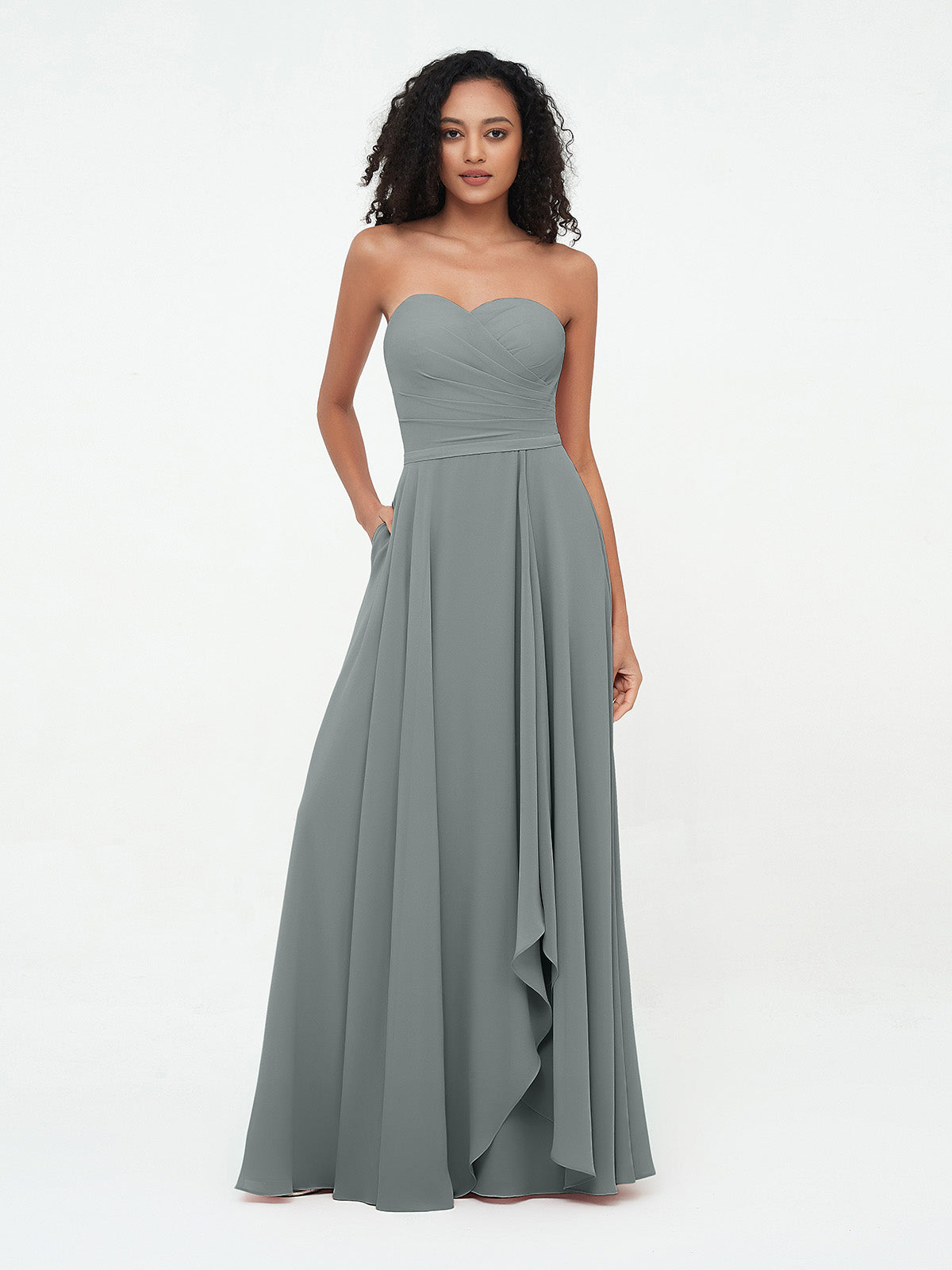 Steel grey formal on sale dress