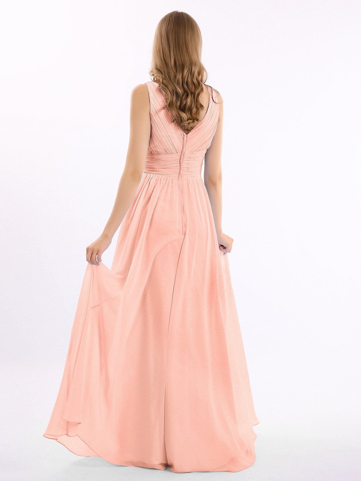 coral dress bridesmaid uk Stylish Long Sleeves Two Piece Wedding Dress Unique Affordable Bridal  Separates