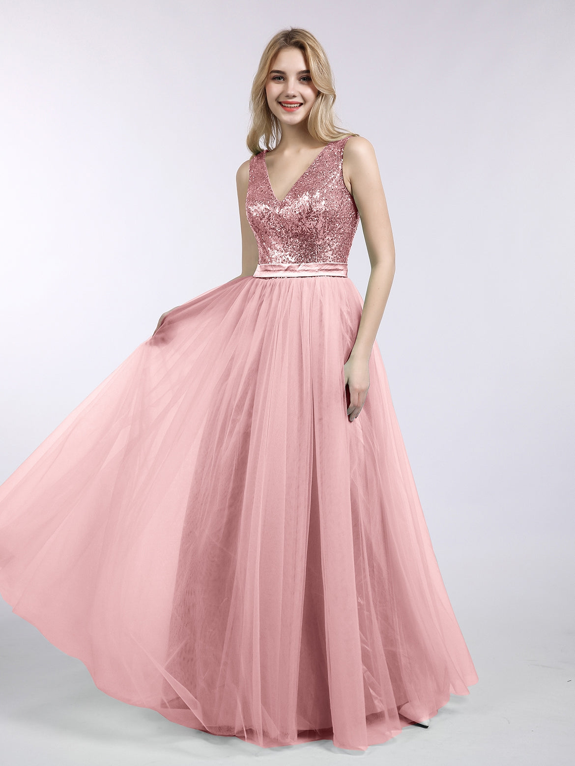 Rose Gold Bridesmaid Dresses  BABARONI UK